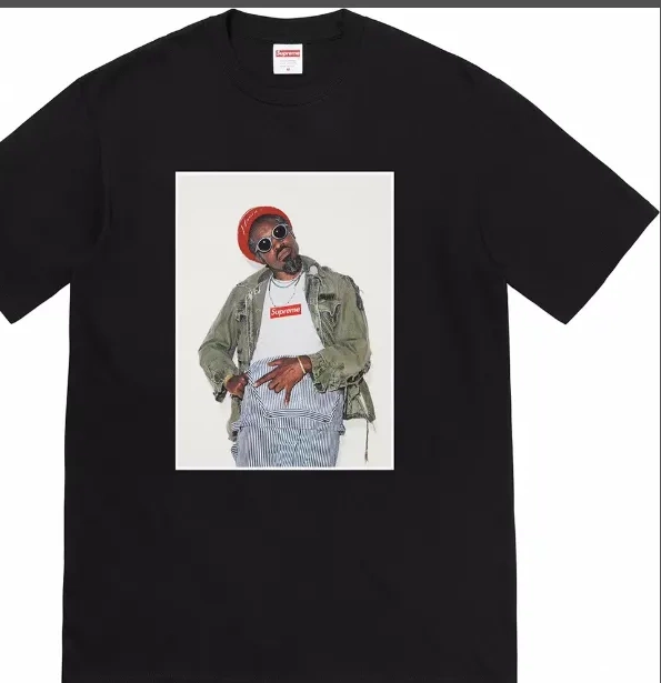 sleeved and Black M T-shirt Short Andr 22FW é Benjamin Photo S White é XL L Person Tee Andr 0707